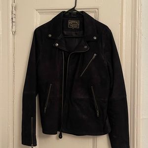 Members only black Leather jacket